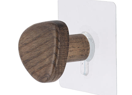 GANCHO DE MADERA PM FORMA GUIJARRO MARRON - 91060160