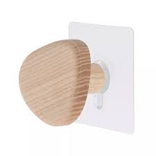 Perchero adhesivo de pared (D6,5 cm) Guijarro Natural - 91061104