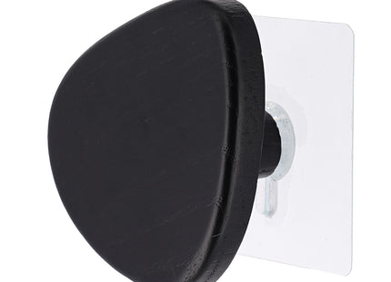 GANCHO DE MADERA GM FORMA GUIJARRO NEGRO - 91062103
