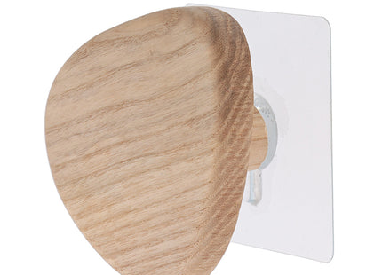 GANCHO DE MADERA GM FORMA GUIJARRO  NATURAL - 91062104