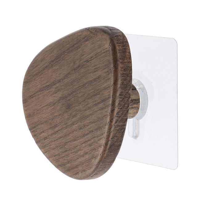GANCHO DE MADERA GM FORMA GUIJARRO  MARRON - 91062160