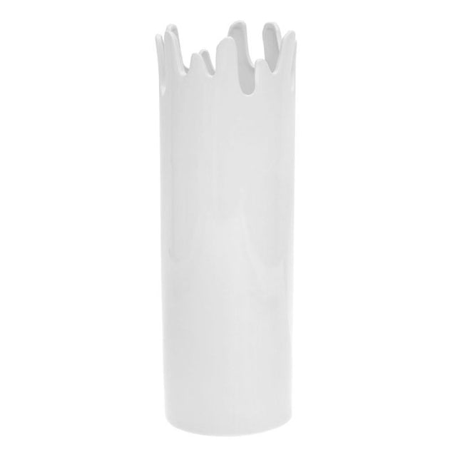 Jarrón "Alga" de porcelana blanca A35cm - 93268