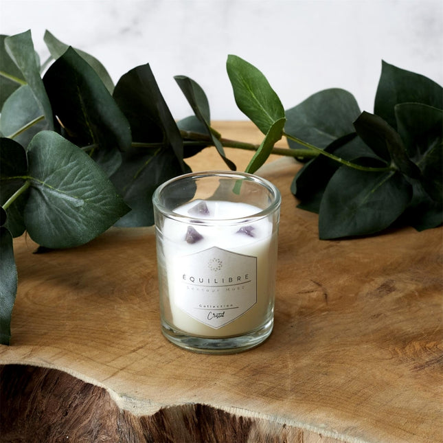 Vela perfumada con 3 cautivadoras piedras preciosas  - BO0002