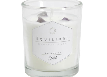 Vela perfumada con 3 cautivadoras piedras preciosas  - BO0002