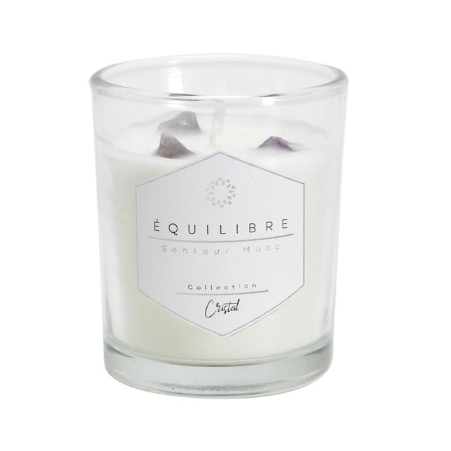 Vela perfumada con 3 cautivadoras piedras preciosas  - BO0002