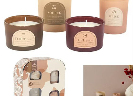 Vela perfumada caja de 4 unidades - BO0039