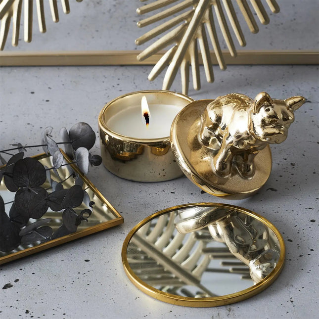 Vela perfumada "Bulldog" en pote de cerámica - BO0085