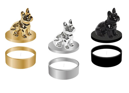 Vela perfumada "Bulldog" en pote de cerámica - BO0085