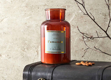 Vela perfumada "APOTHICAIRE" de parafina con aroma a almendra A21cm - BO0132