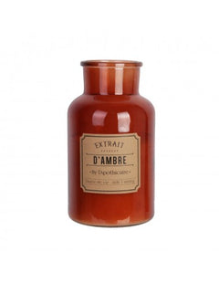 Vela perfumada "APOTHICAIRE" de parafina con aroma a ámbar - BO5169