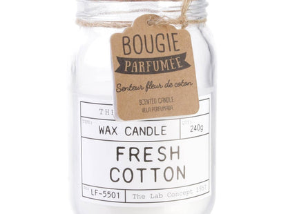 Vela perfumada tapa de corcho y mecha de madera "Lab" 240gr - BO5201