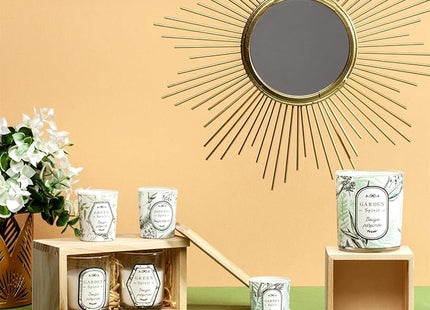 Caja de madera con 2 velas "Nature" - BO5402