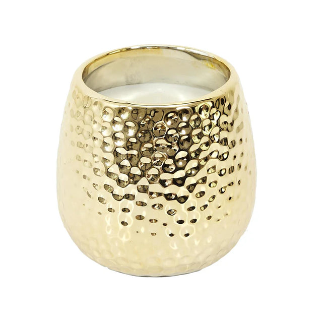 Vela perfumada martillado dorado A9cm - BO5487