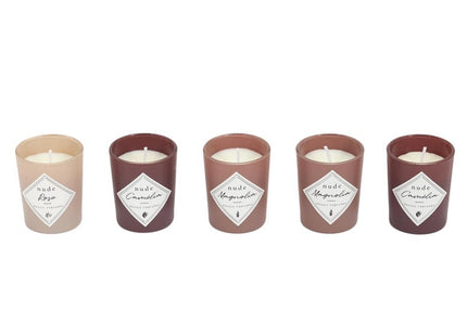 Caja de 5 velas perfumadas "Nude"  - BO5533