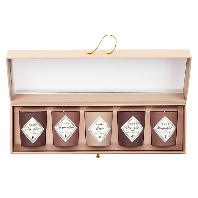Caja de 5 velas perfumadas "Nude"  - BO5533
