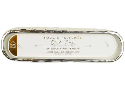 Vela perfumada de cerámica "Gold of Time" de 6 mechas - BO5550