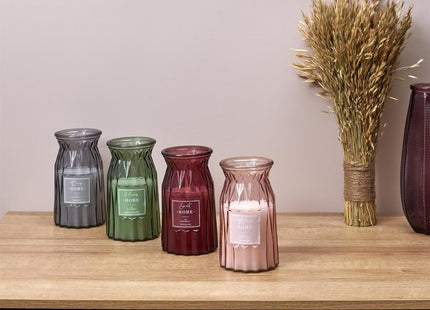 Vela perfumada jarrón cincelado A18cm - BO5557