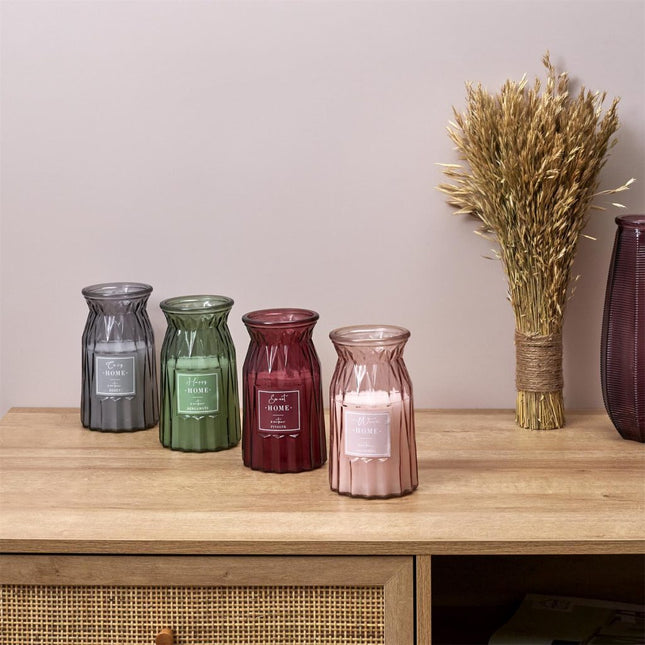 Vela perfumada jarrón cincelado A18cm - BO5557