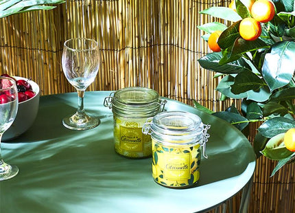 Vela perfumada de citronela en tarro con cierre de clip A11cm - BO5596