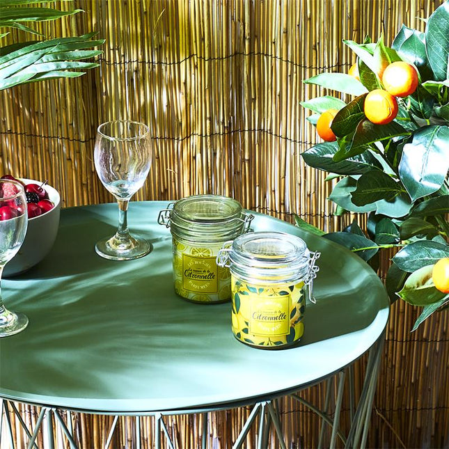 Vela perfumada de citronela en tarro con cierre de clip A11cm - BO5596