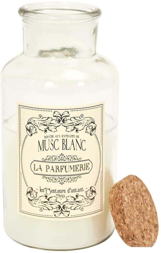 Vela perfumada «Maison Tradition» con aroma a Almizcle Blanco A17cm - BO5644