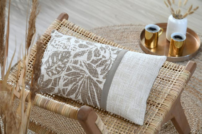 Almohada "Hemera" gris topo 30 x 50 cm - C3D388001