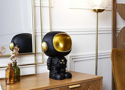 Estatua de astronauta de bolsillo negro  - HD0160