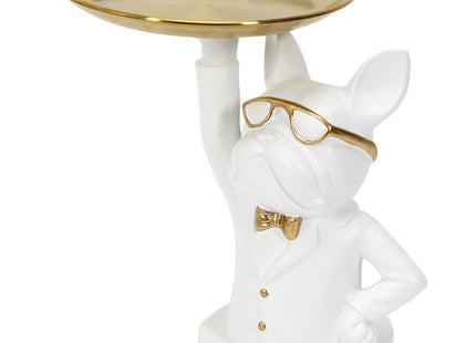 Escultura decorativa de bulldog camarero - HD1323