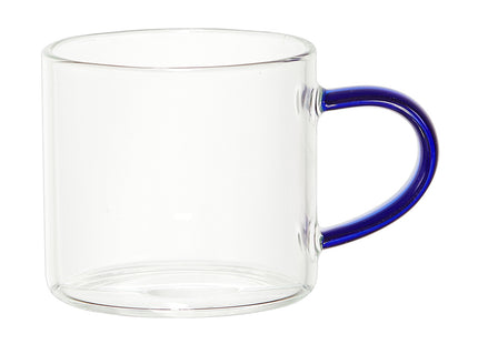 Taza de espresso de vidrio con asa de color 100ml - KA0305