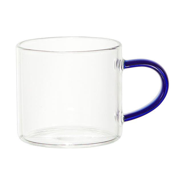 Taza de espresso de vidrio con asa de color 100ml - KA0305