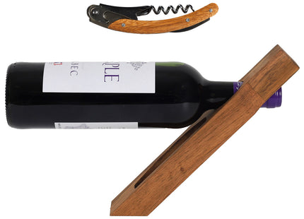 Portabotellas con sacacorchos - KA0389