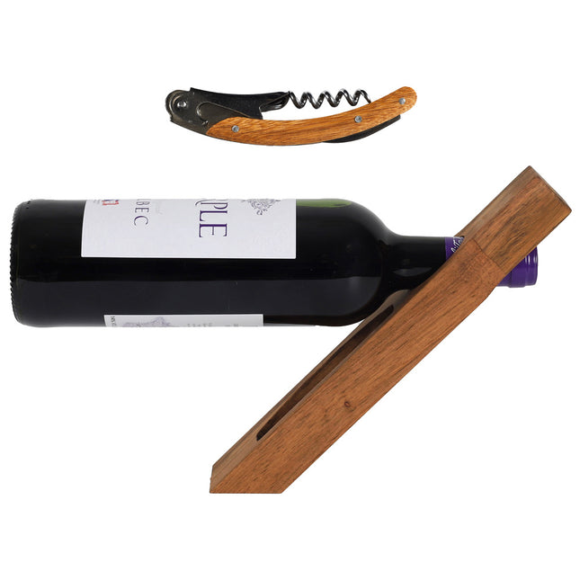 Portabotellas con sacacorchos - KA0389