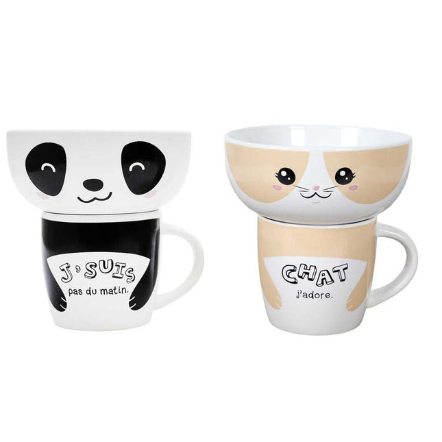 Taza y bol "Kawaii" - KA0558