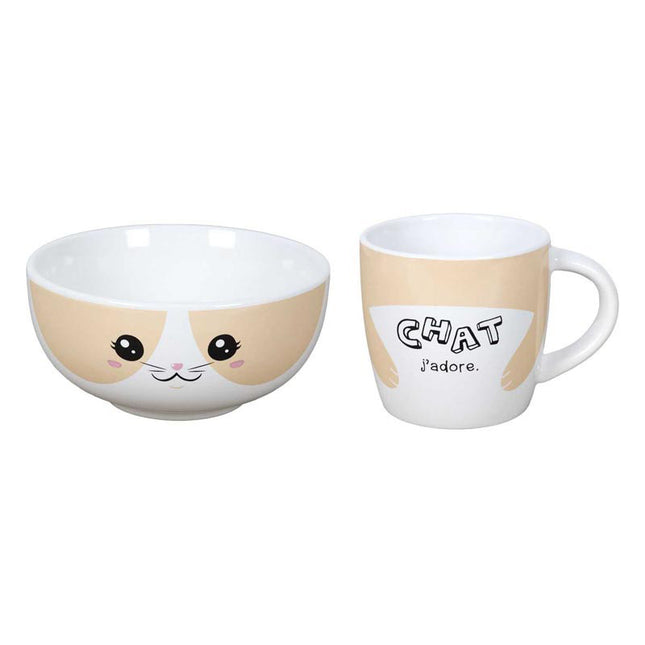 Taza y bol "Kawaii" - KA0558