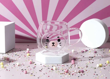Taza de cristal "Kawaii" de 390ml - KA0566