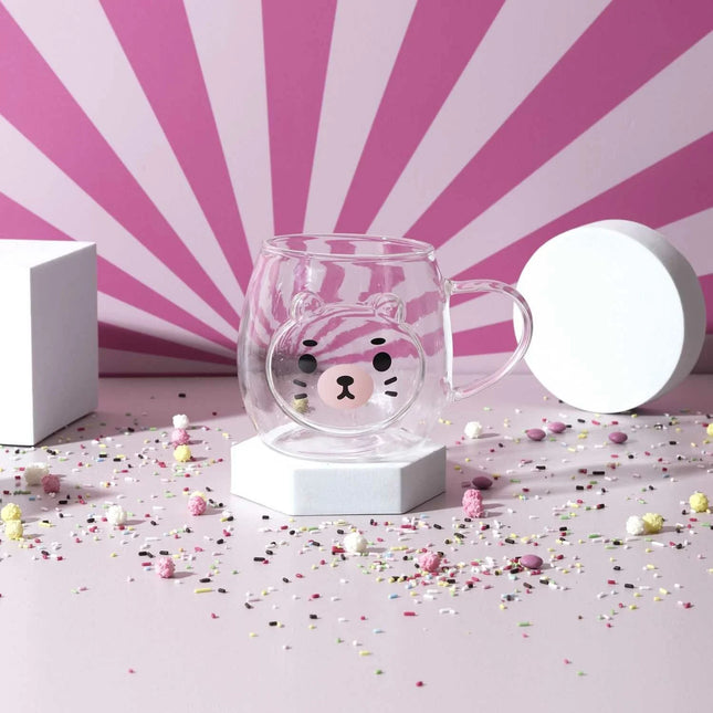 Taza de cristal "Kawaii" de 390ml - KA0566