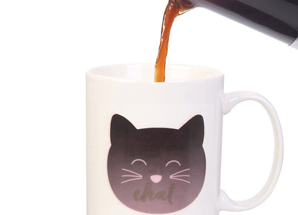 Taza reactiva al calor estampado "Gato" - KA4188