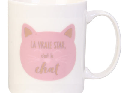 Taza reactiva al calor estampado "Gato" - KA4188