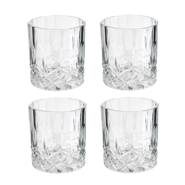 Set de botella + 4 copas de whisky - KV7190