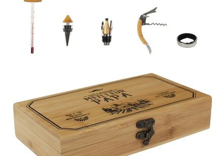 Set de regalo de vino "Millésime Meilleur Papa" - KV7391