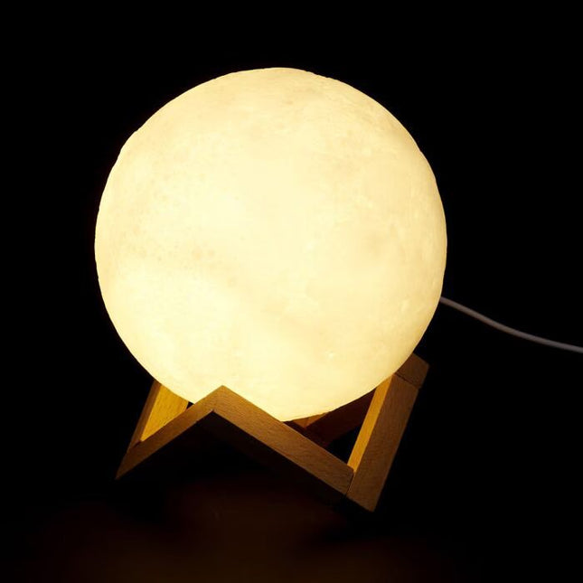 Luz nocturna de luna 3D Con batería recargable - LA10427