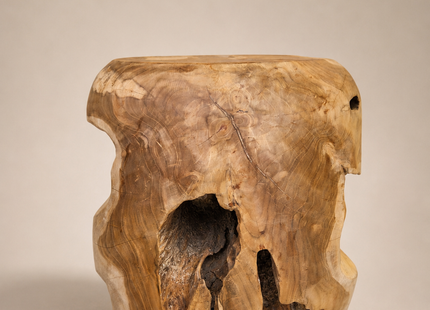 Taburete de madera D40cm - MB073