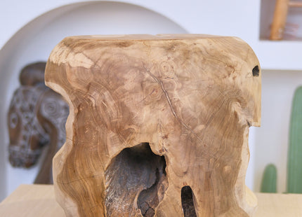 Taburete de madera D40cm - MB073