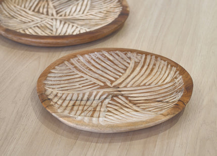 Plato de madera deco D25cm - MB1022026