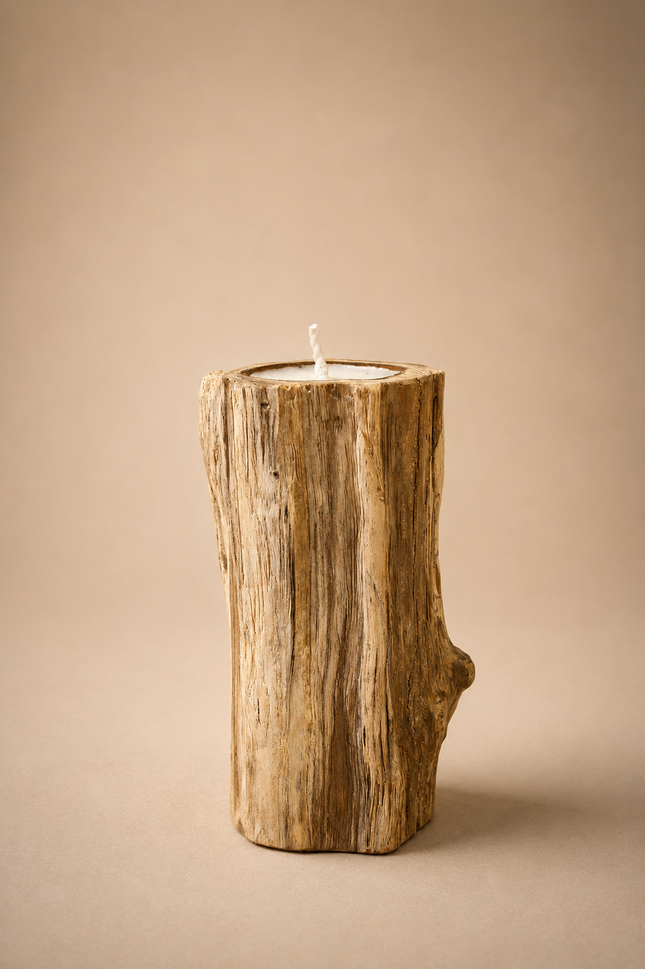 Vela de madera A18cm - MB1042026