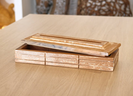 Caja para incienso de madera 30x10cm - MB1082026
