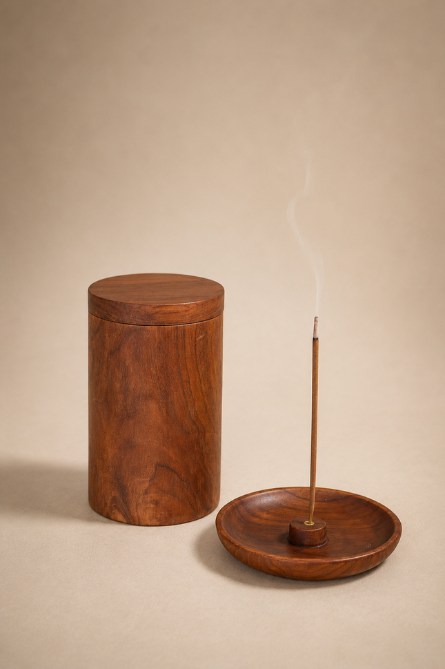 Caja de madera para incienso 10x17cm - MB1092026