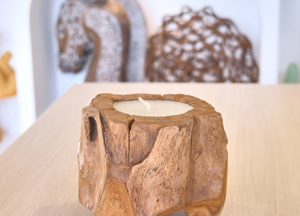 Vela de madera 18x20cm - MB1132026