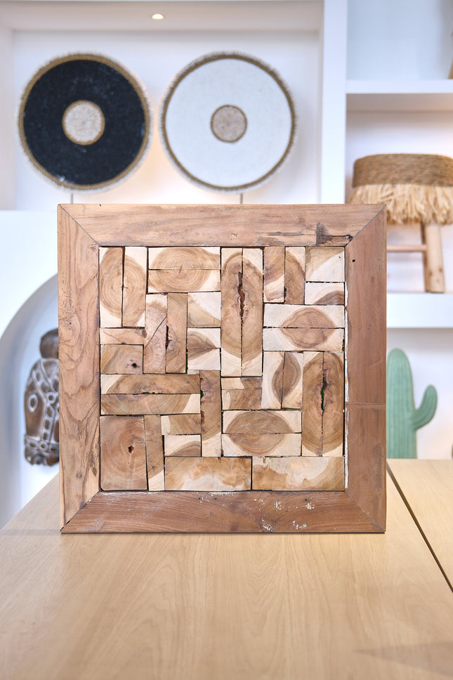 Deco pared de madera 50x 50cm - MB402025