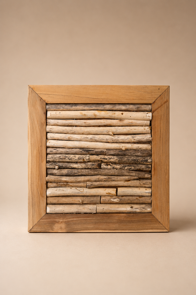 Deco pared de madera 50 x 50cm - MB412025